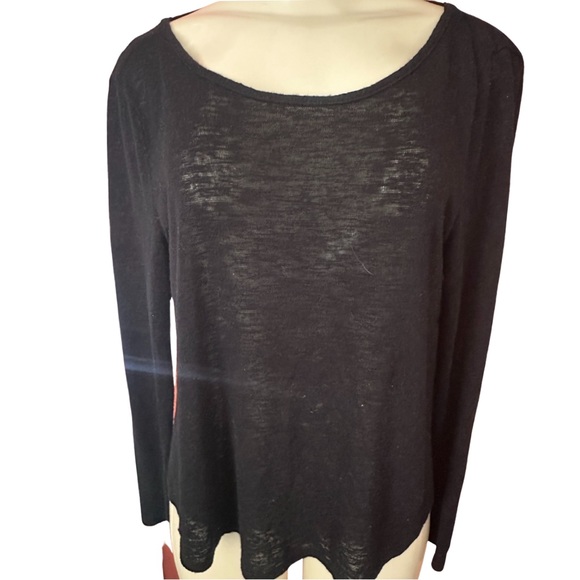 Soprano Mixed Media Black Blouse M - Picture 2 of 4